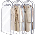 6PK Clear Garment Bags for Hanging Clothes (48" 10.5" Wide 6PK / Clear)