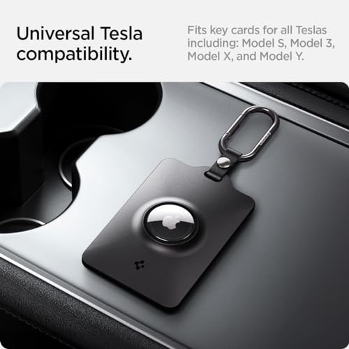 Air Fit Key Card Holder Designed for Tesla with AirTag Slot (Carbon - AirTag Slot)