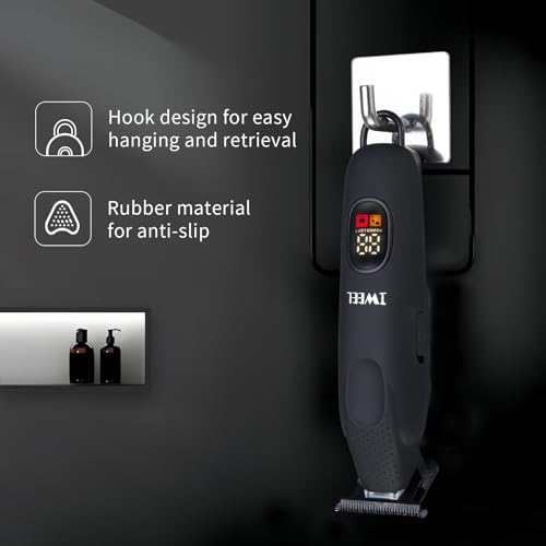 Professional Beard Trimmer for Men (Matte Black)