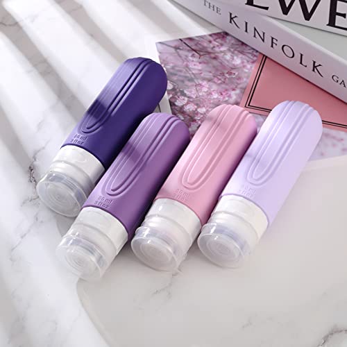 Travel Bottles for Toiletries (Purple)