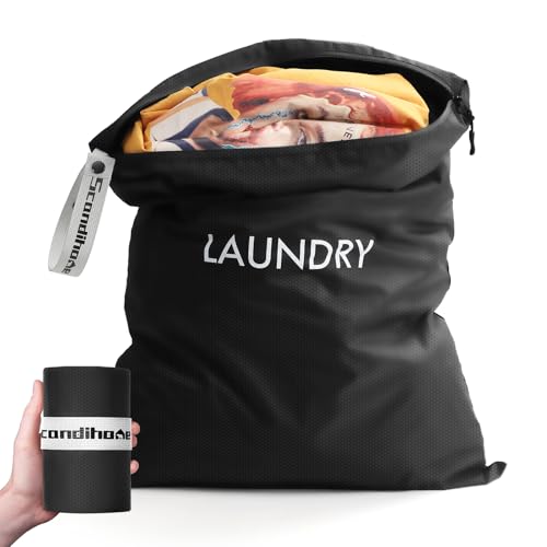 XL Travel Laundry Bag (Black / X-Large (1 Pcs) – 29.1"×19.8")