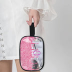 Customized Travel Makeup Toiletry Bag (Pink C)