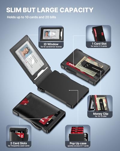 Tactical Wallet for Men Card Holder (Black)