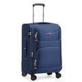 Softside Expandable Luggage with 4 Spinner Wheels (Blue / 21-Inch)