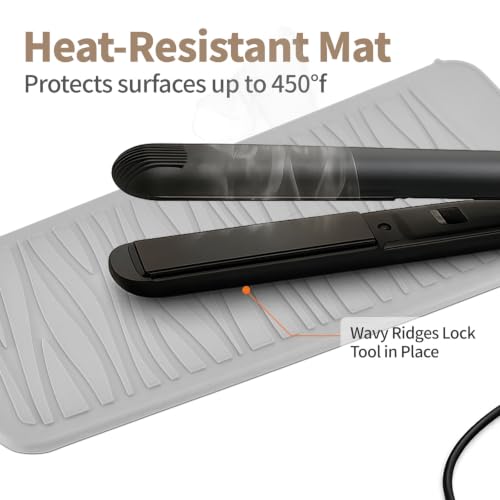 Heat Resistant Travel Mat Pouch for Hair Straighteners (1 Pack / Mist)