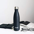 S’well Stainless Steel 17oz Water Bottle (Onyx / 16.9 Ounces)