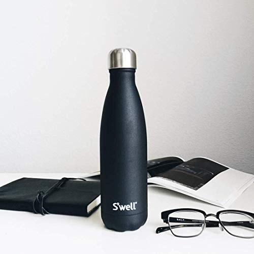 S’well Stainless Steel 17oz Water Bottle (Onyx / 16.9 Ounces)