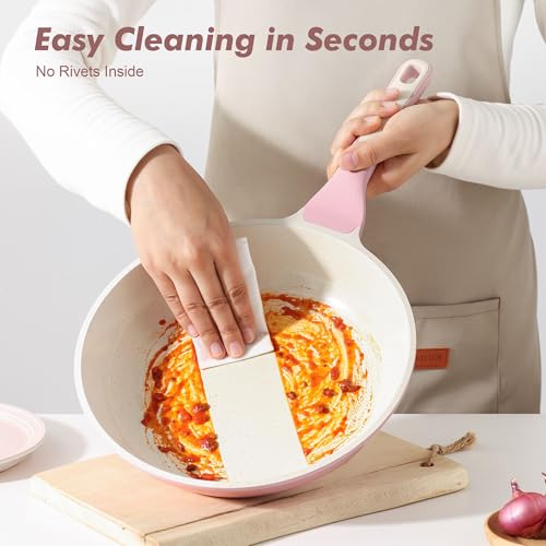 Nonstick Ceramic Frying Pan 10 (10 Inch / Sakura Pink)