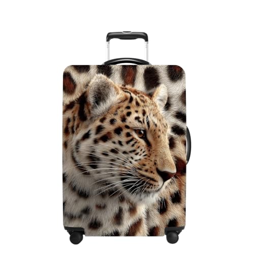 Luggage Cover Washable Suitcase Protector Anti (Leopard / M(fits 24-26Inch suitcase))