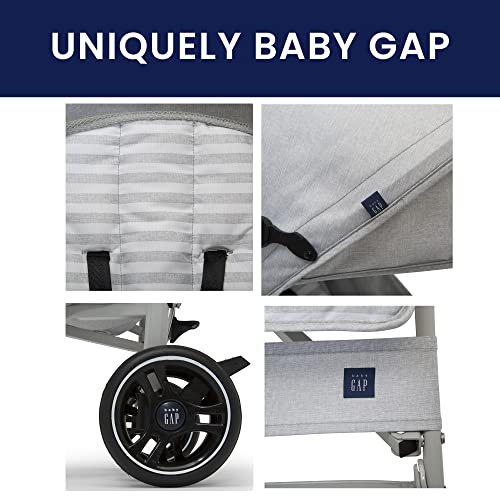 babyGap Classic Stroller (Grey Stripes)