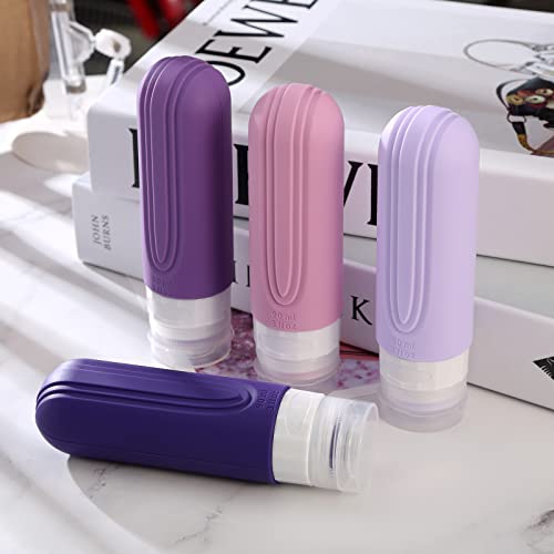 Travel Bottles for Toiletries (Purple)