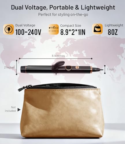 1 Inch Mini Travel Curling Iron