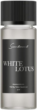 Scentiment Diffuser Oil - White Lotus | Aromatherapy Home Fragrance | Inspired by 5-Star Hotels | Luxurious Scent with Notes of Wild Fig, Vetiver, Almond, Sandalwood (50 mL)