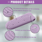 Heat Insulating Silicone Mat Pouch for Hair Styling Tools (Purple)