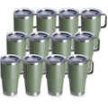 20oz Tumbler Bulk with Lid (Army Green / 20 Ounces-12)