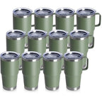 20oz Tumbler Bulk with Lid (Army Green / 20 Ounces-12)