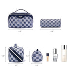 Travel Makeup Bag Cosmetic Bags for Women (D-5-Deep Blue)