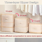 Comforter Storage Bag (Gray-3PCS)