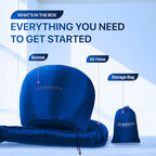 Hair Dryer Bonnet Attachment w (Blue)