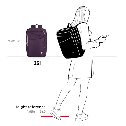 Design Business Laptop Backpack for Women (Purple)