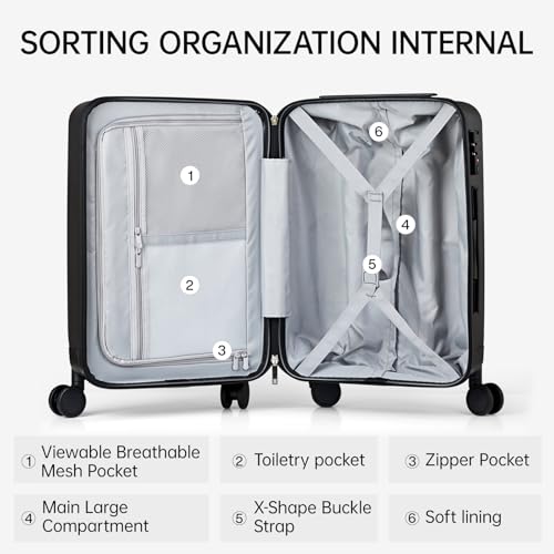 2 Piece Luggage Sets (2-Piece Set (20/28) / Grey)