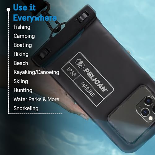Marine Waterproof Phone Pouch (Stealth Black - 1 Pack - Regular / Regular / 1 Pack)