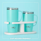 22oz Insulated Travel Mug with Handle & Lid (Louisiana / 22 Ounces)