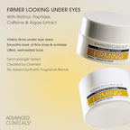Advanced Firming Retinol Body Lotion + Retinol Eye Cream Face Moisturizer With Peptides Anti Aging 2pc Skincare Set For Women & Men (Retinol Eye Cream + Body Cream Set / 2 Piece Set)