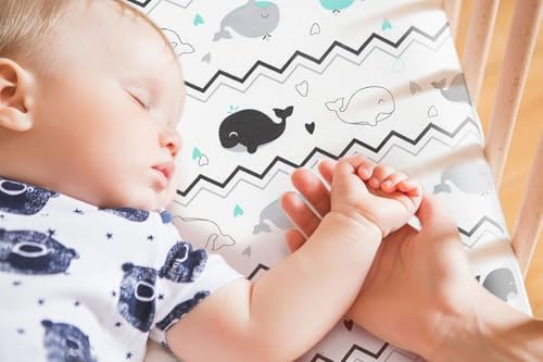 Pack n Play Sheets (Elephant Whale / 38X26 Inch)