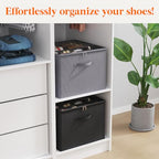 Shoe Storage Organizer for Closet (Black)