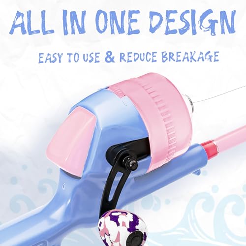 Kids Fishing Pole (Lavender & Blossom Pink)