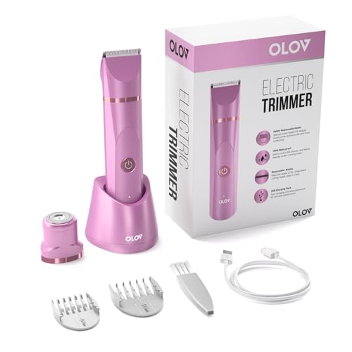Electric Body Hair Trimmer (Pink)