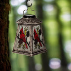 Solar Lantern with Shepherd Hook (Cardinal)
