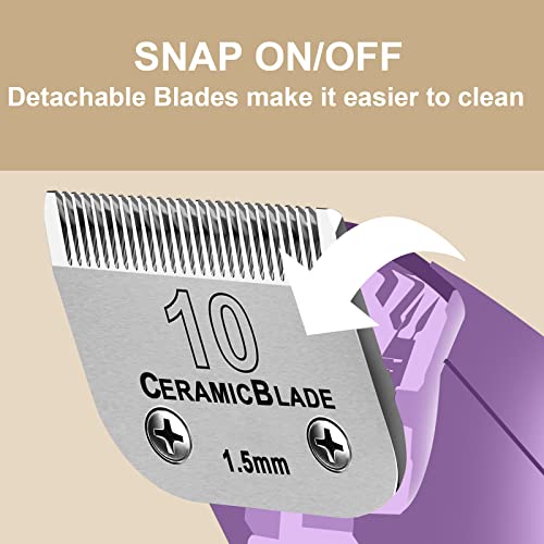 10#Dog Grooming Ceramic Blade sets (10# (3 Pack))