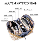 Travel Makeup Bag Organizer Cosmetic Bag (07-B-Apricot)