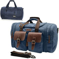 Gym Bags for Men & Expandable Canvas Duffle Bag (Blue 02 / Large-50L Duffle Bag)