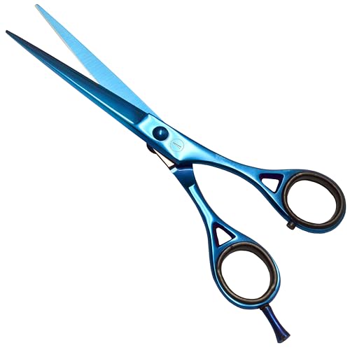Professional Hair Cutting Scissors (Blue / SlotStar Series)