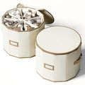 Round Shoe Organizer (Beige / Standard 2 PACK)