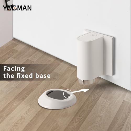 Magnetic Door Stopper Floor Mount (White)