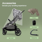 Nova All Terrain Baby Stroller (Khaki)