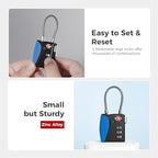 TSA Approved Travel Luggage Locks (Navy / 1 Pack)