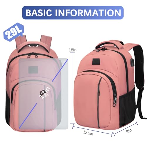 15.6 Inch Laptop Backpack (15.6inch / Flesh Pink)