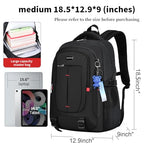 Backpack for School Boys Backpacks for Kids Camo Bookbag for Middle School Bags high school Waterproof Travel Back Pack (Medium (18.5*12.9*9 inches) / Black + (Pendant))