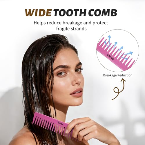 4Pcs Detangling Brush Set for Women (Pink)