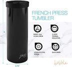 bobble French Coffee Presse, On-The-Go use, Quick Brew, Slim Design, Triple - Image 2