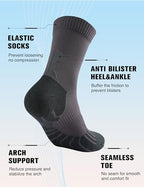 Crew Compression Running Socks (9-13 / B-red Grey Blue-3pairs)