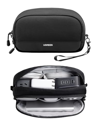 Electronics Organizer Travel Case Bag Multifunctional Organizer Carrying Case for Cables (Medium)