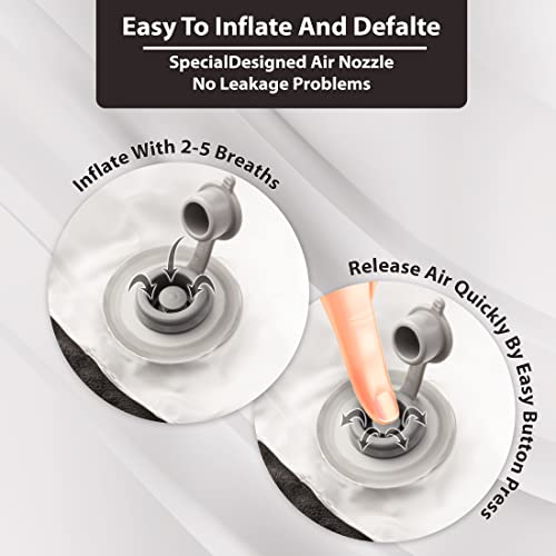 Inflatable Travel Neck Pillow (Black)
