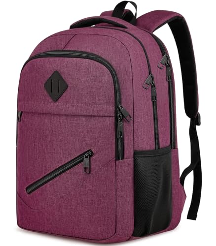 Backpack for Girls Women (Red / 15.6 Inch)