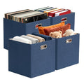 13x13x13 Storage Cube Basket Bins (13×13×13/4pcs / Army Blue)